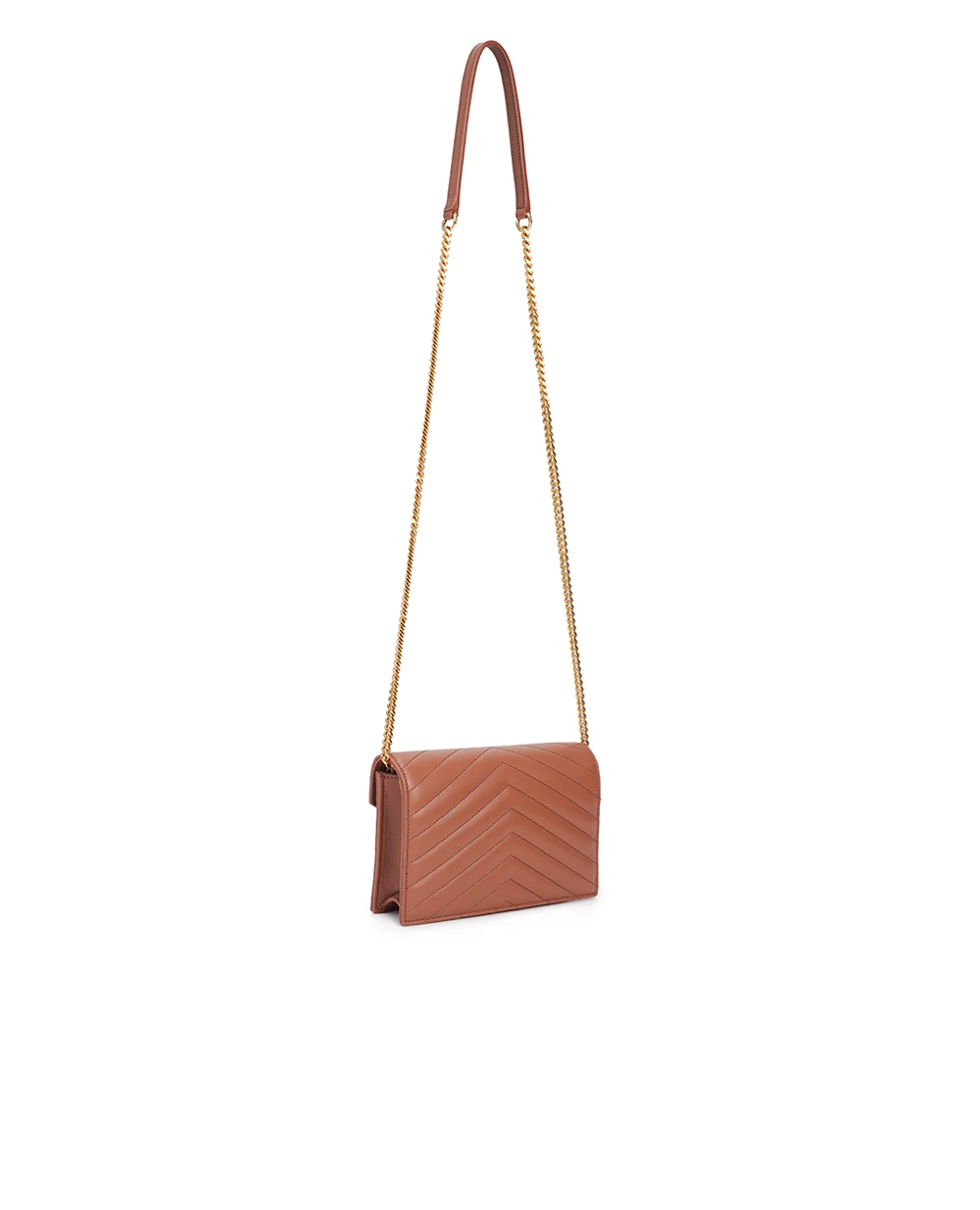 Кожаная сумка Cassandre Chain Wallet Saint Laurent 742920-AAA44, розовый цвет • Купить в интернет-магазине Kameron