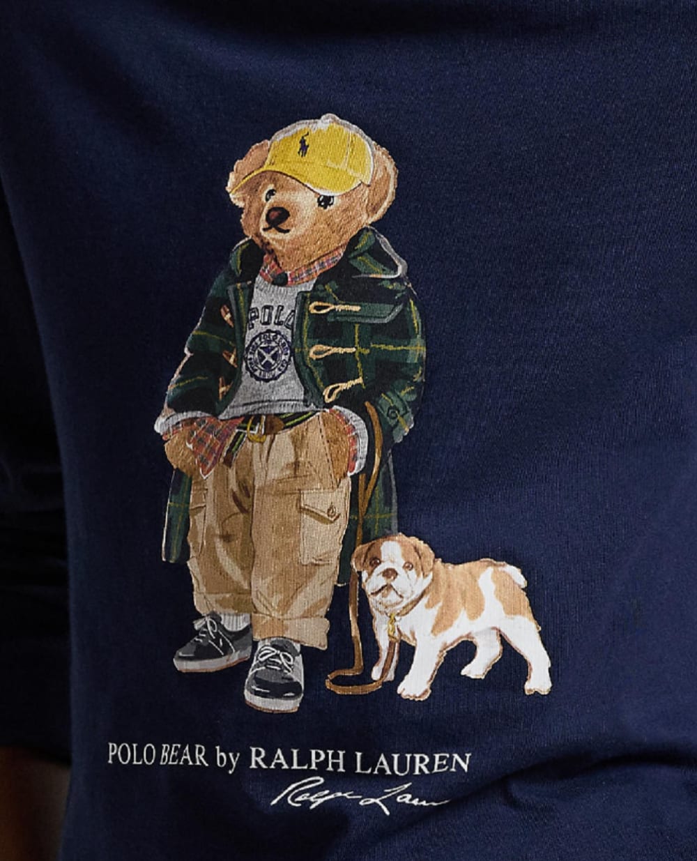 Детский лонгслив Polo Bear Polo Ralph Lauren Kids 323981177001, синий цвет • Купить в интернет-магазине Kameron