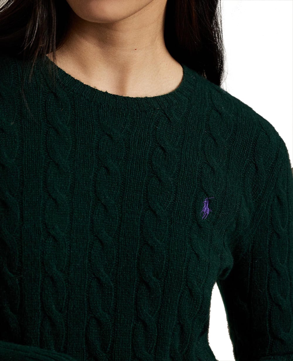Свитер из шерсти и кашемира Polo Ralph Lauren 211971865009, зеленый цвет • Купить в интернет-магазине Kameron