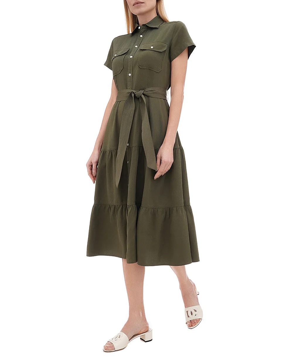 Платье Polo Ralph Lauren 211959905001, хаки цвет • Купить в интернет-магазине Kameron