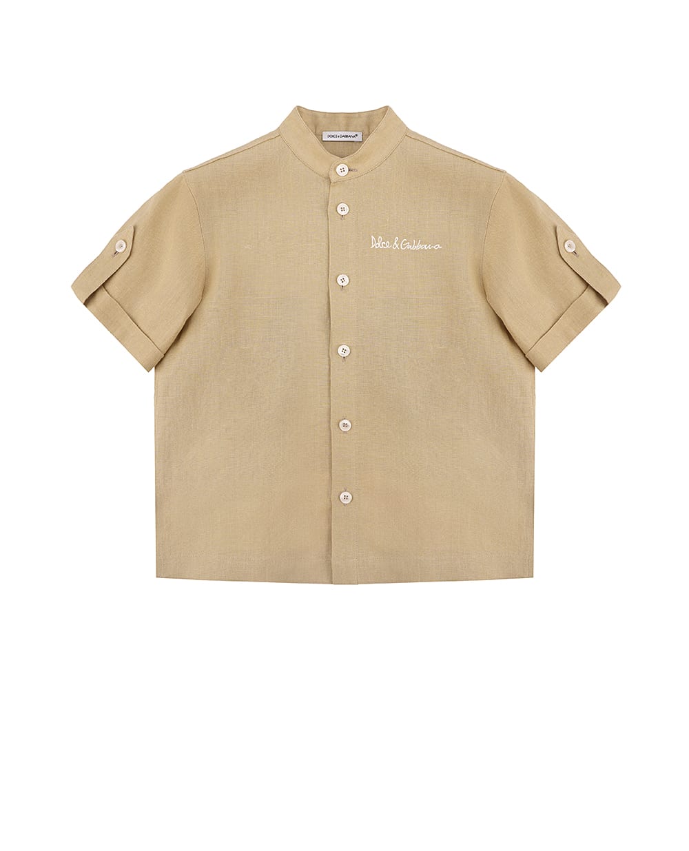 Детская рубашка Dolce&Gabbana Kids L44S25-FU4LH-B, бежевый цвет • Купить в интернет-магазине Kameron