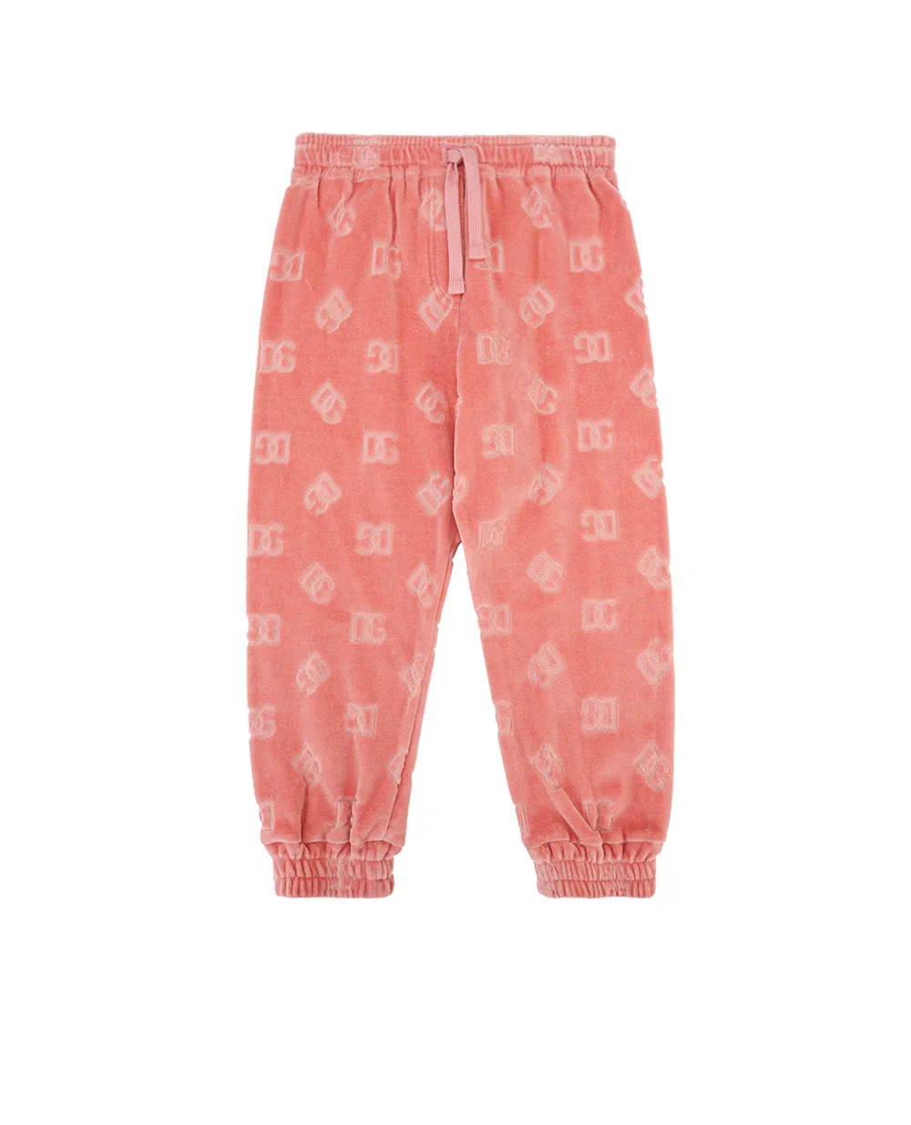 Детские спортивные брюки (костюм) Dolce&Gabbana Kids L2JPF9-FJ7DL, розовый цвет • Купить в интернет-магазине Kameron