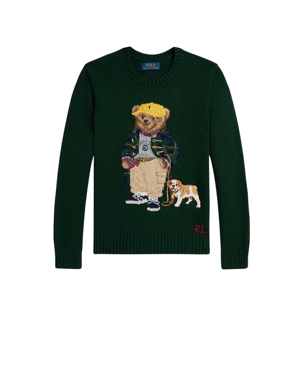 Детский свитер Polo Bear Polo Ralph Lauren Kids 323978393001, зеленый цвет • Купить в интернет-магазине Kameron