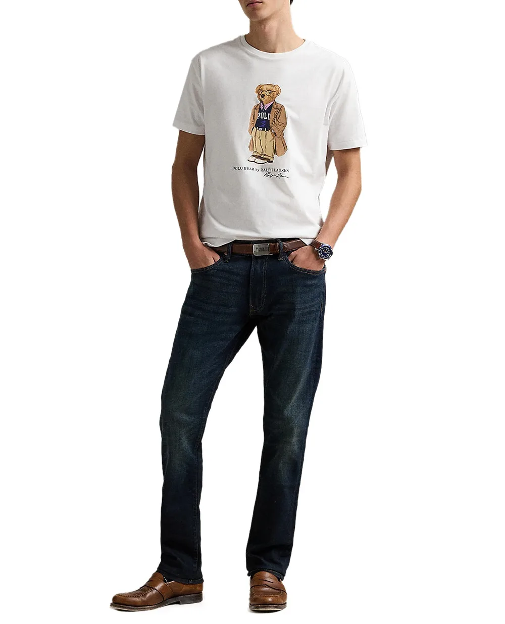 Футболка Polo Bear Polo Ralph Lauren 710974584001, белый цвет • Купить в интернет-магазине Kameron