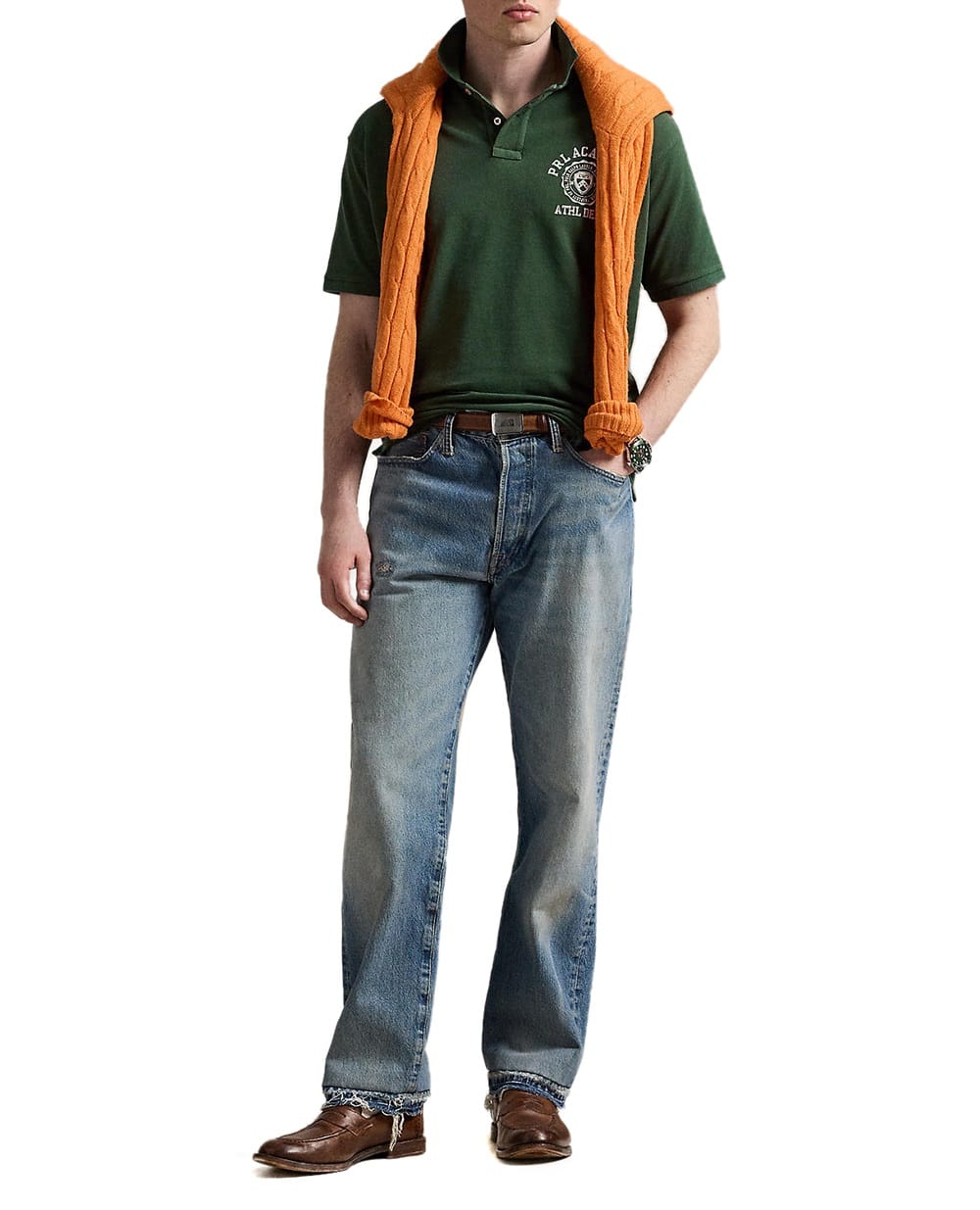 Поло Polo Ralph Lauren 710971835001, зеленый цвет • Купить в интернет-магазине Kameron