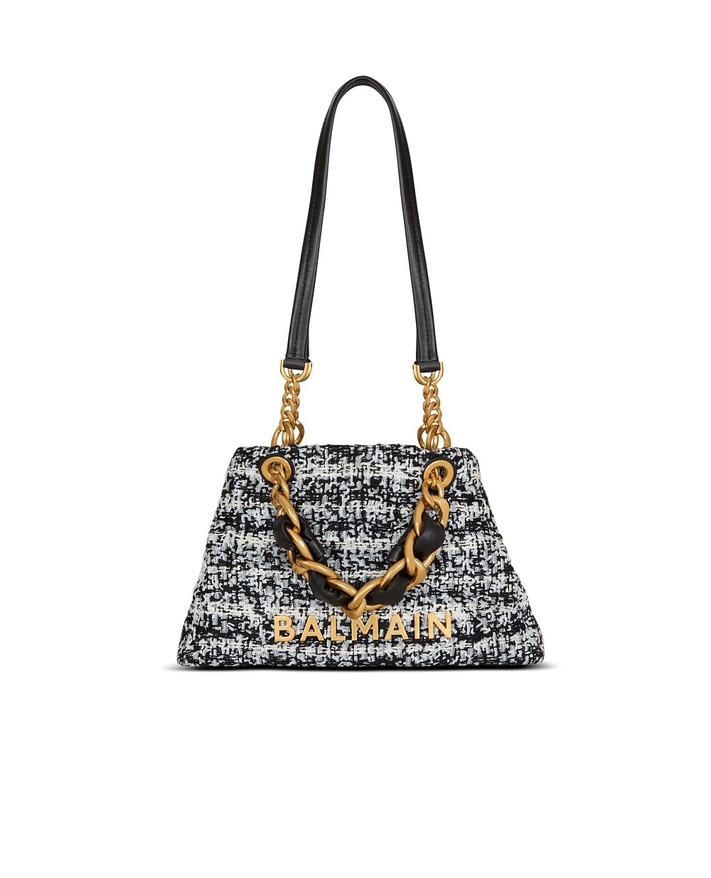 Сумка-тоут Balmain 1945 Soft Balmain HN1FD871TWEE, черный цвет • Купить в интернет-магазине Kameron