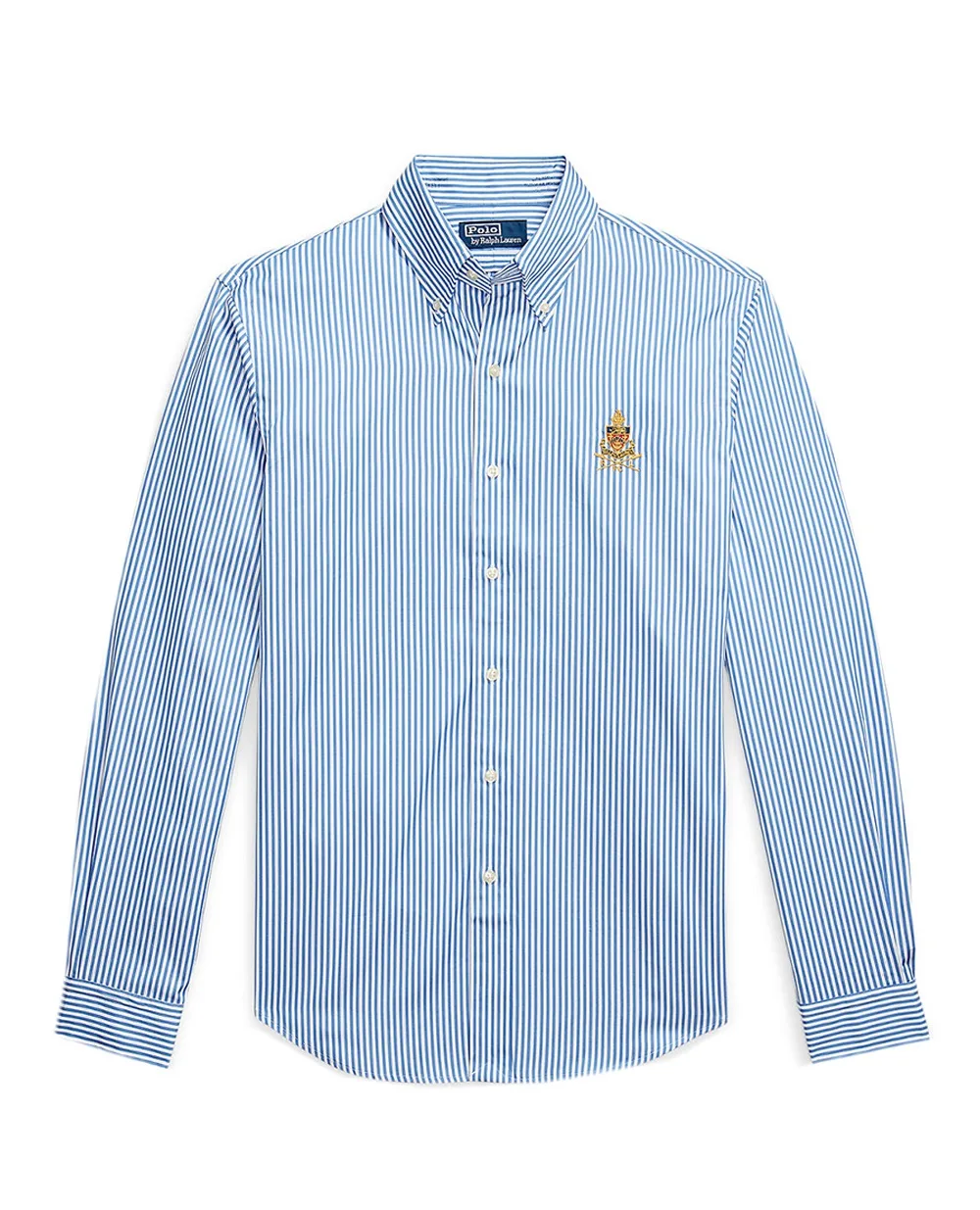 Рубашка в полоску Crest Polo Ralph Lauren 710965413001, синий цвет • Купить в интернет-магазине Kameron