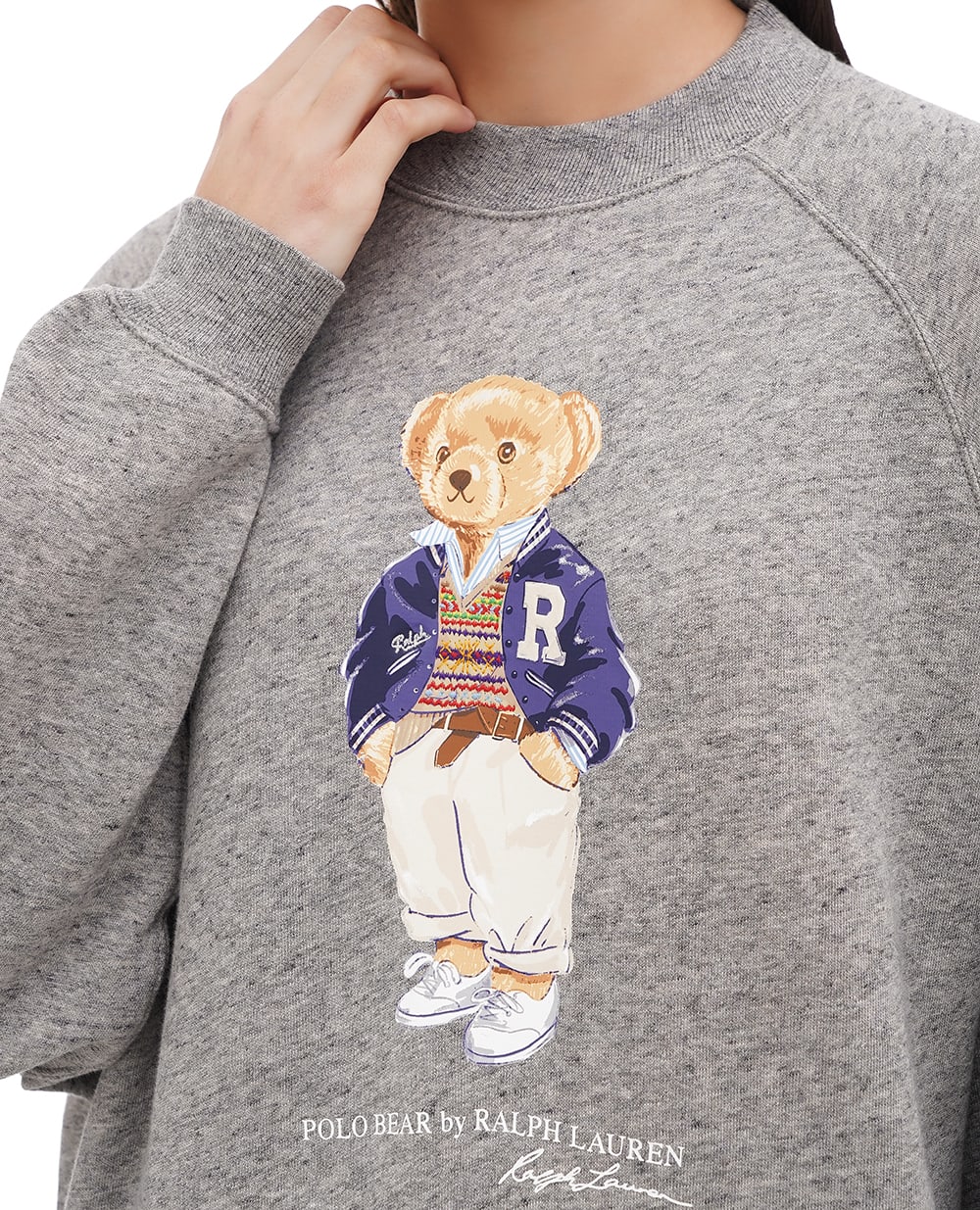 Свитшот Polo Bear Polo Ralph Lauren 211941209001, серый цвет • Купить в интернет-магазине Kameron