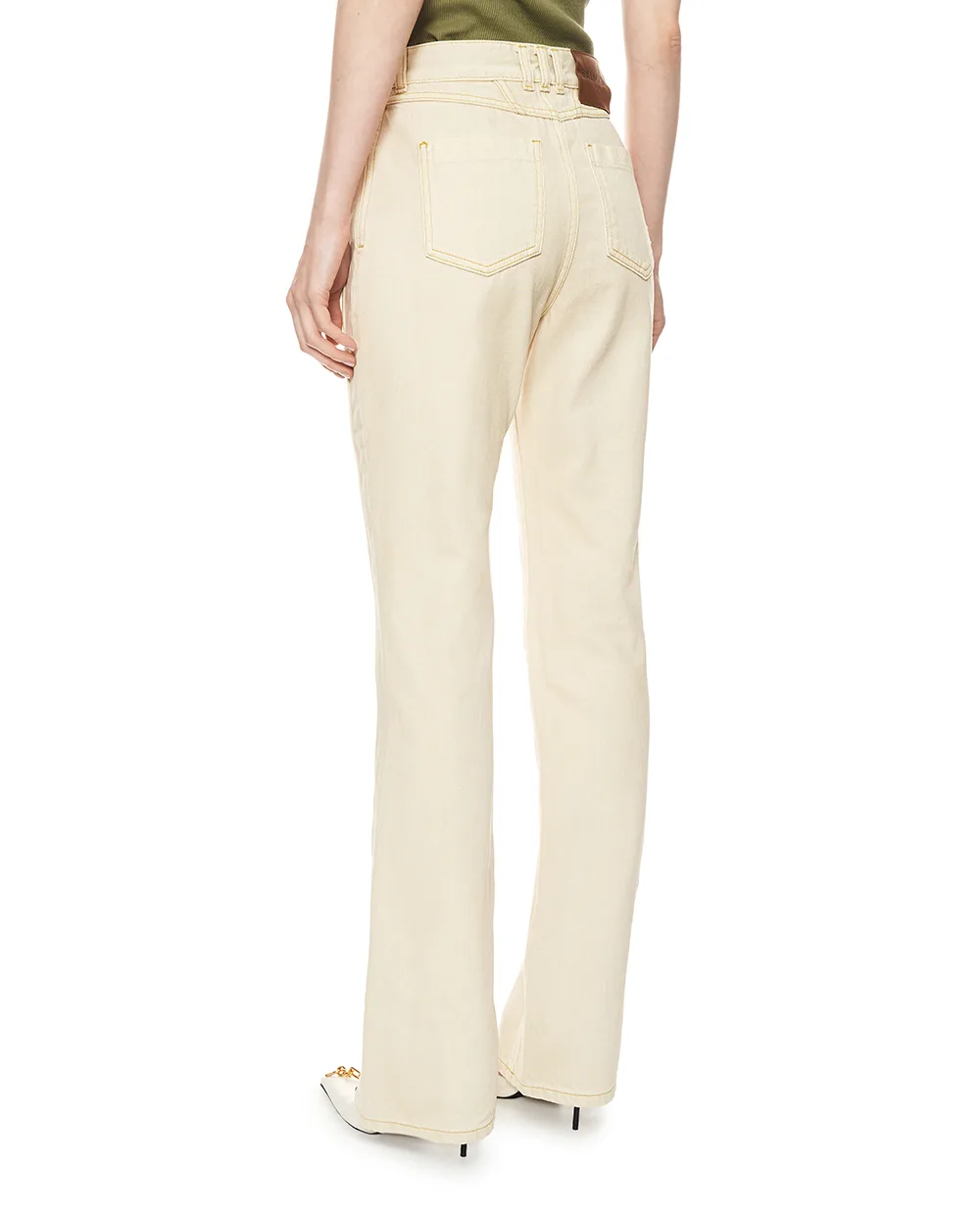 Джинсы Balmain GF0MI071DG22, бежевый цвет • Купить в интернет-магазине Kameron