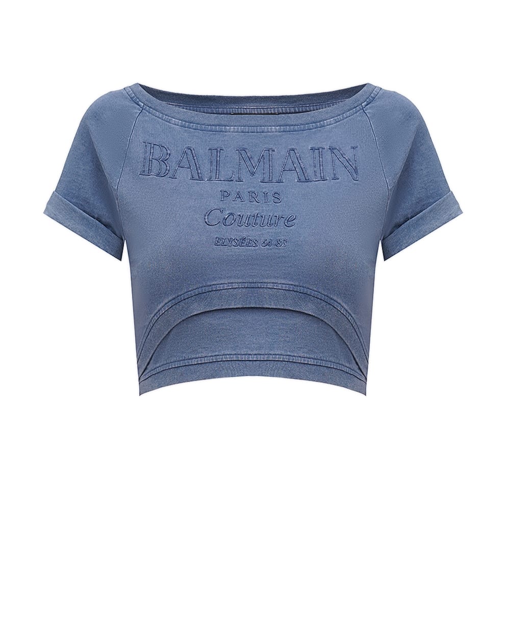 Футболка Balmain EF1EE121BC96, синий цвет • Купить в интернет-магазине Kameron