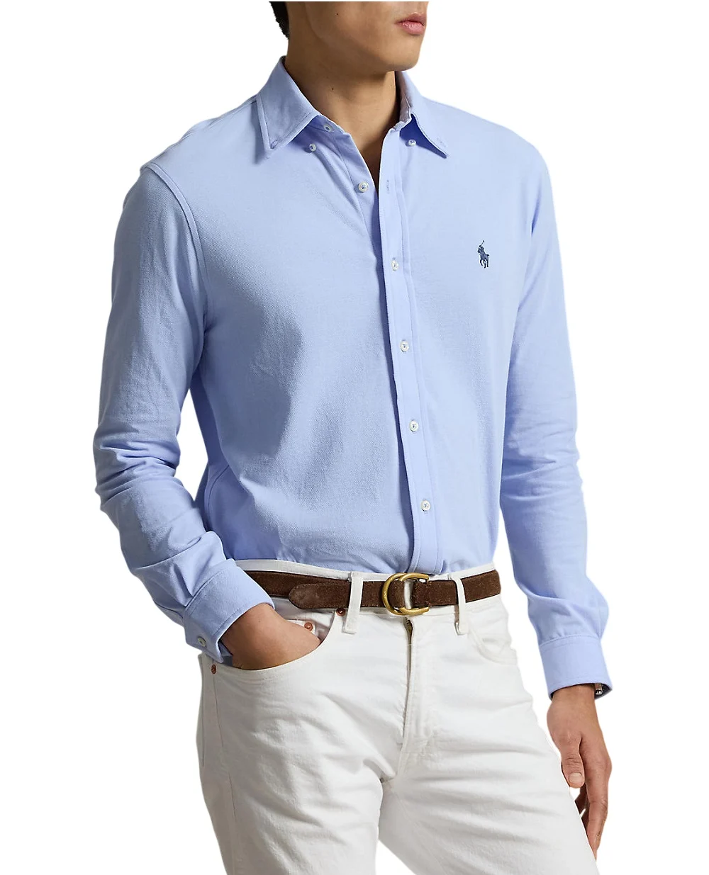 Сорочка Polo Ralph Lauren 710654408505, блакитний колір • Купити в інтернет-магазині Kameron