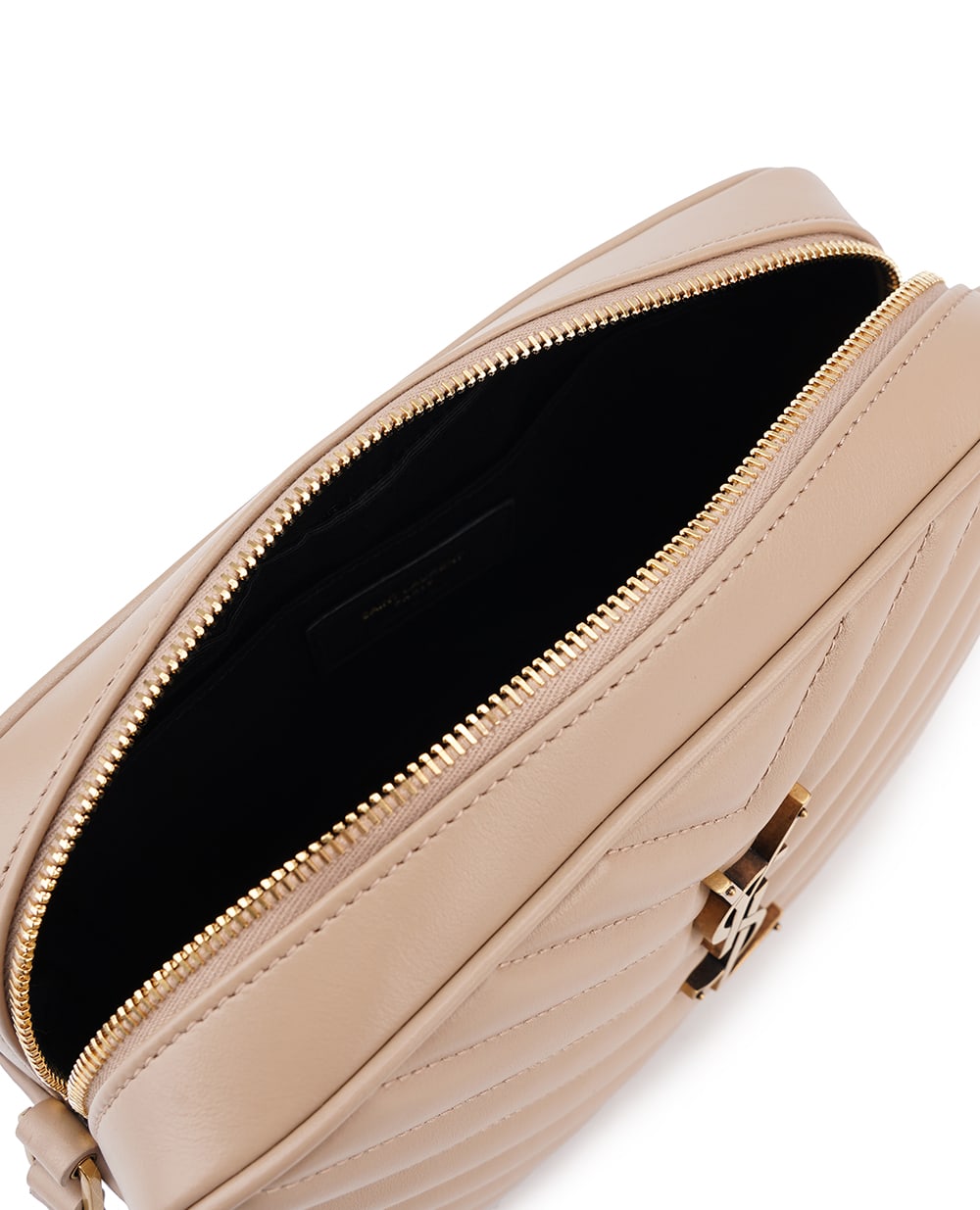Кожаная сумка Lou Camera Bag Saint Laurent 761554-DV707, бежевый цвет • Купить в интернет-магазине Kameron