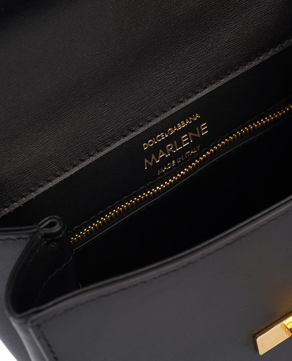 Сумка City Marlene из телячьей кожи Dolce&Gabbana BB7726-A3G19, черный цвет • Купить в интернет-магазине Kameron