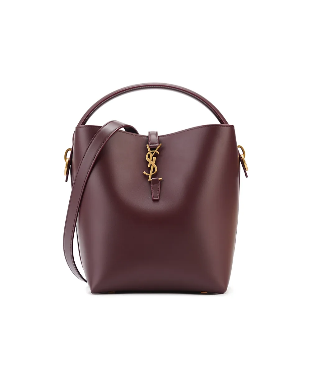 Кожаная сумка Le 37 Saint Laurent 742828-2R20W, бордовый цвет • Купить в интернет-магазине Kameron