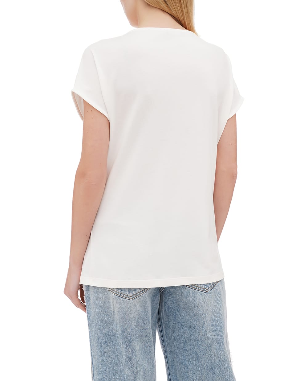 Футболка Balmain EF0EG012GE84, молочный цвет • Купить в интернет-магазине Kameron