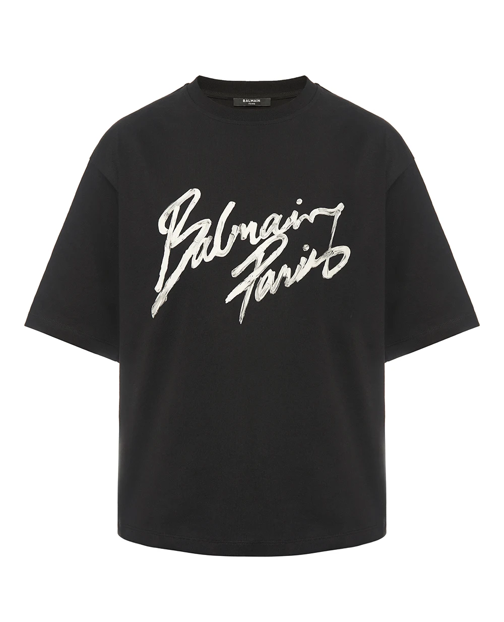 Вільна футболка з принтом Balmain Paris Brush Balmain GF1EG110BD41, чорний колір • Купити в інтернет-магазині Kameron