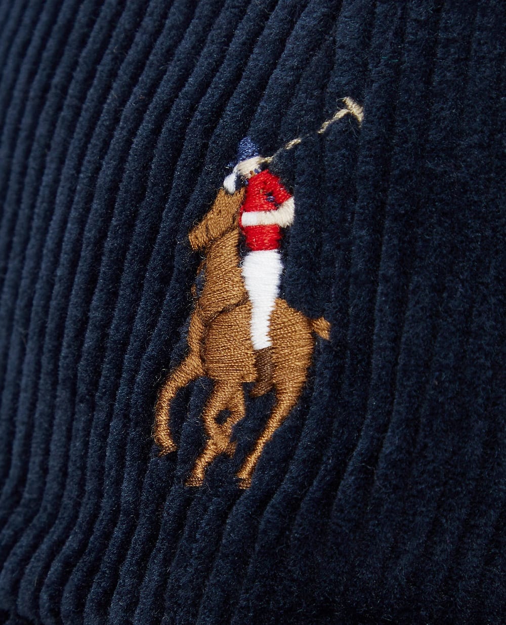 Кепка вельветовая Polo Ralph Lauren 710847175006, синий цвет • Купить в интернет-магазине Kameron