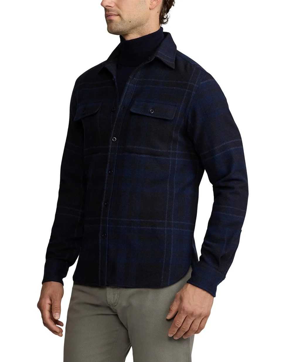 Рубашка Ralph Lauren Purple Label 790957856001, темно-синий цвет • Купить в интернет-магазине Kameron
