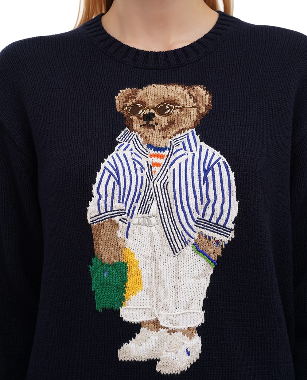 Свитер Polo Bear Polo Ralph Lauren 211959288001, темно-синий цвет • Купить в интернет-магазине Kameron