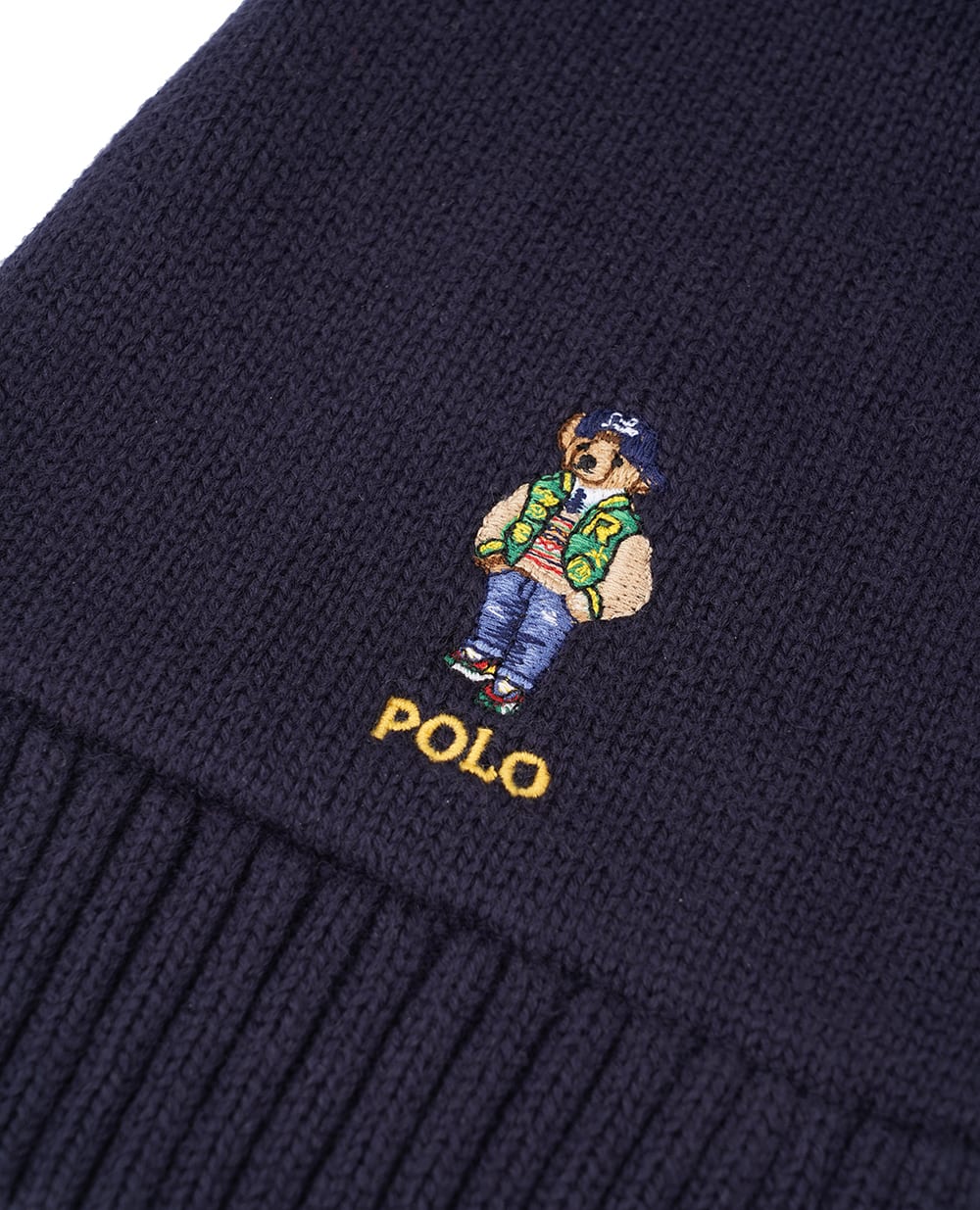 Детский шарф Polo Bear Polo Ralph Lauren Kids 323953213001, темно-синий цвет • Купить в интернет-магазине Kameron