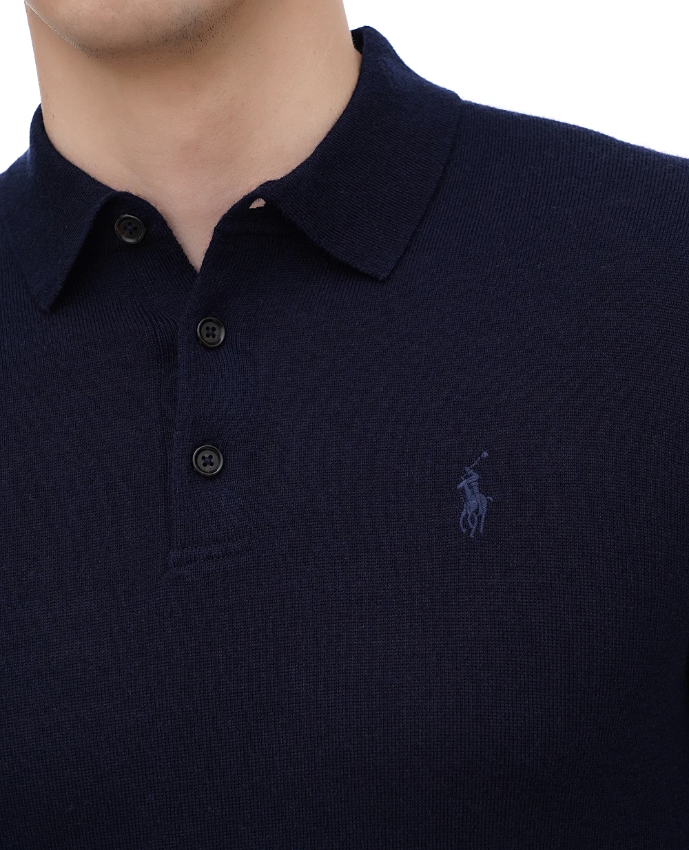 Поло Polo Ralph Lauren 710941104001, темно-синий цвет • Купить в интернет-магазине Kameron