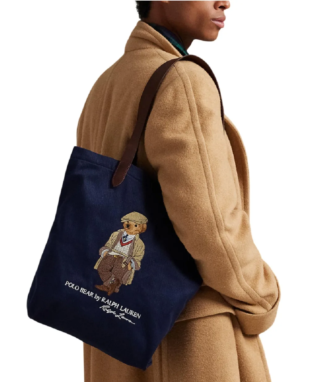 Сумка-шоппер Polo Ralph Lauren 405974589001, синий цвет • Купить в интернет-магазине Kameron