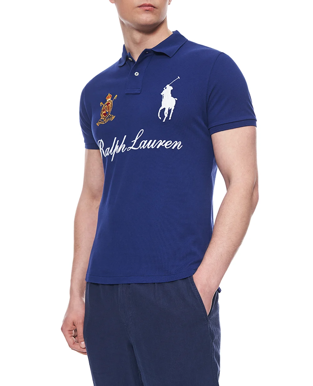 Поло Polo Ralph Lauren 710P07311004, синий цвет • Купить в интернет-магазине Kameron