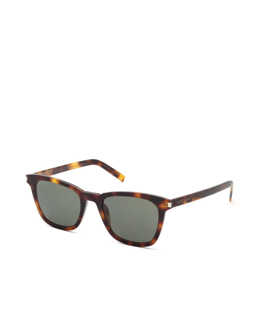 Солнцезащитные очки Saint Laurent SL 716 SLIM-003, темно-коричневый цвет • Купить в интернет-магазине Kameron