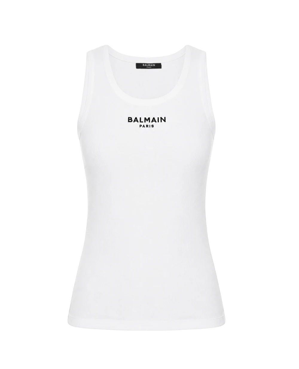 Майка с вышивкой Balmain Paris Balmain HF1EB075BD10, белый цвет • Купить в интернет-магазине Kameron