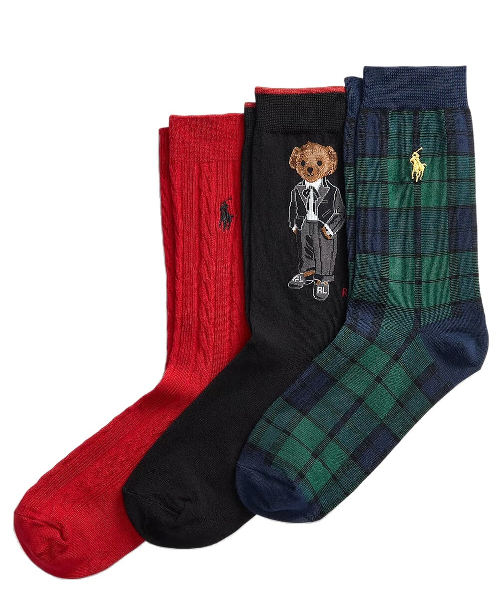 Носки Polo Bear (3 пары) Polo Ralph Lauren 455956273001, разноцветный цвет • Купить в интернет-магазине Kameron