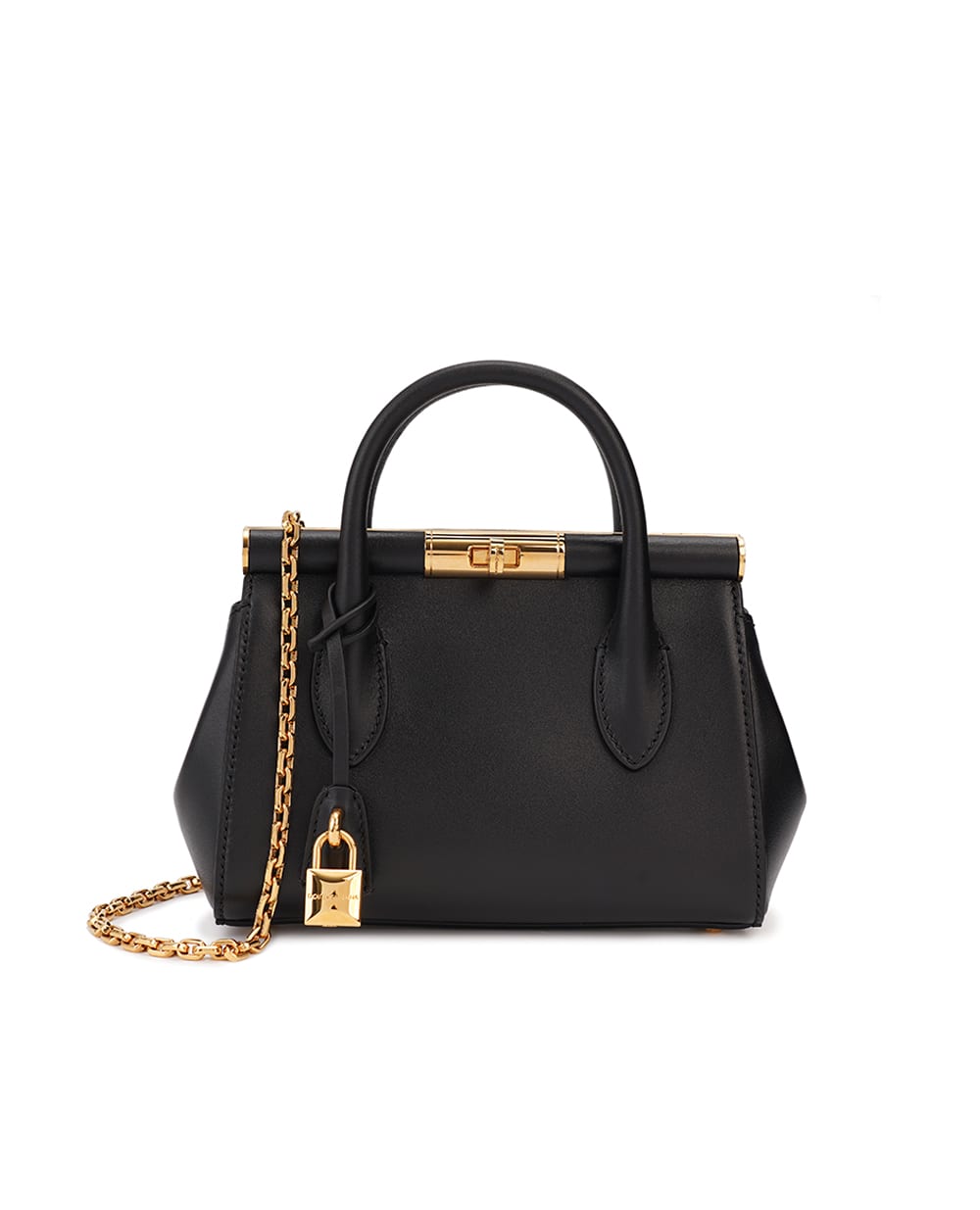 Кожаная сумка Marlene Mini Dolce&Gabbana BB7744-A3G19, черный цвет • Купить в интернет-магазине Kameron