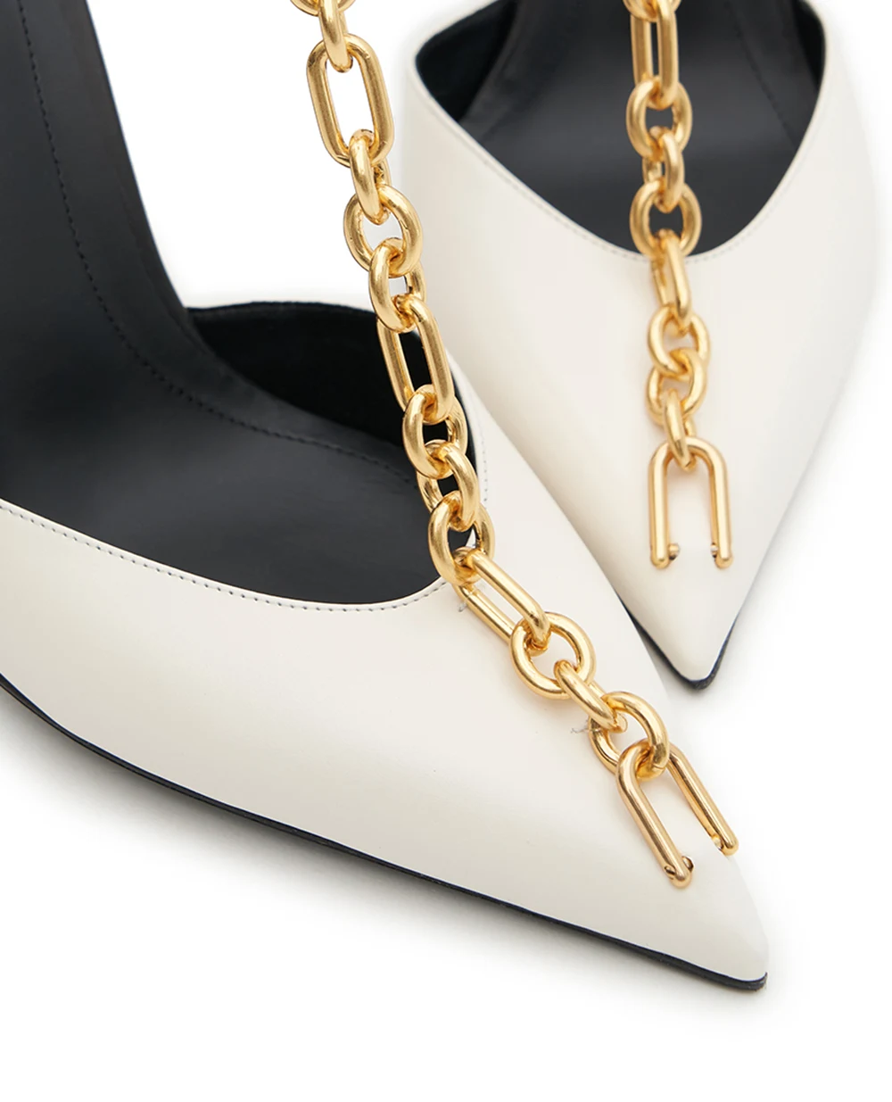 Туфли Sync из кожи Balmain FN1UA152LVIT, айвори цвет • Купить в интернет-магазине Kameron