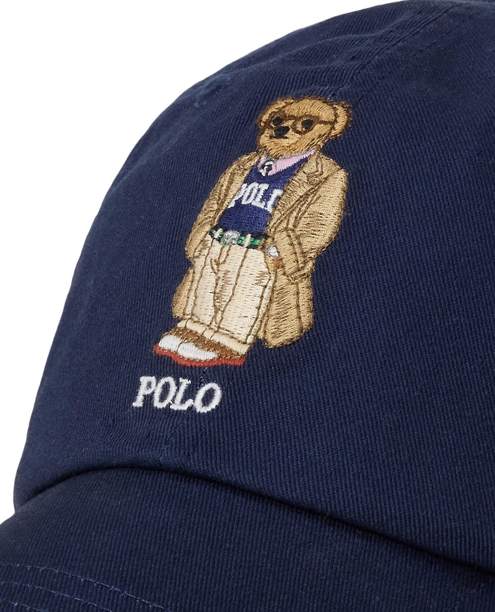 Бейсболка с вышитым Polo Bear Polo Ralph Lauren 710972684001, синий цвет • Купить в интернет-магазине Kameron