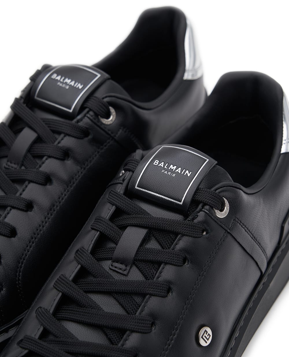 Кроссовки B-Court из кожи Balmain FM1VI390LNSS, черный цвет • Купить в интернет-магазине Kameron