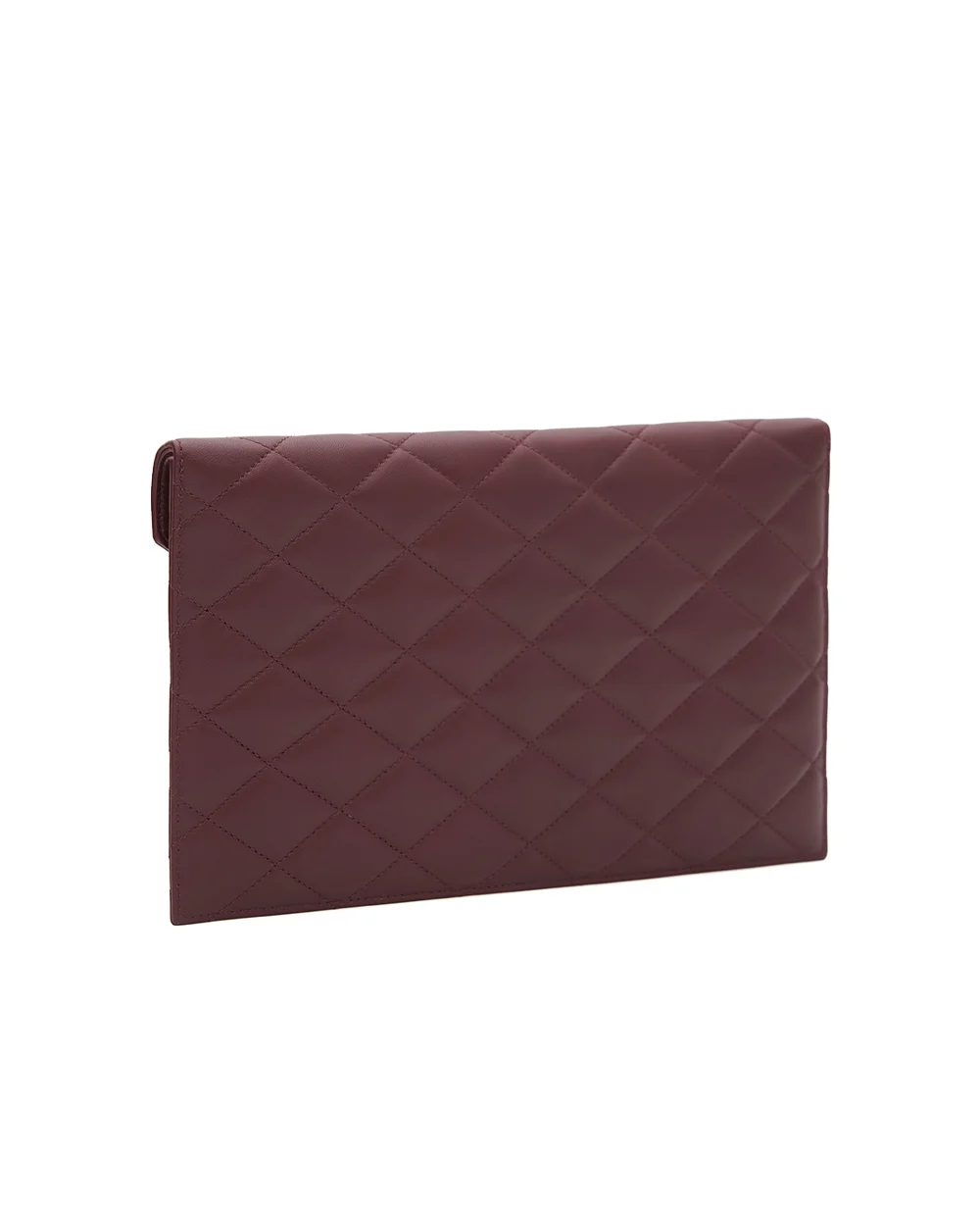 Cумка-клатч PARIS из овечьей кожи Saint Laurent 869533-1EL07, бордовый цвет • Купить в интернет-магазине Kameron