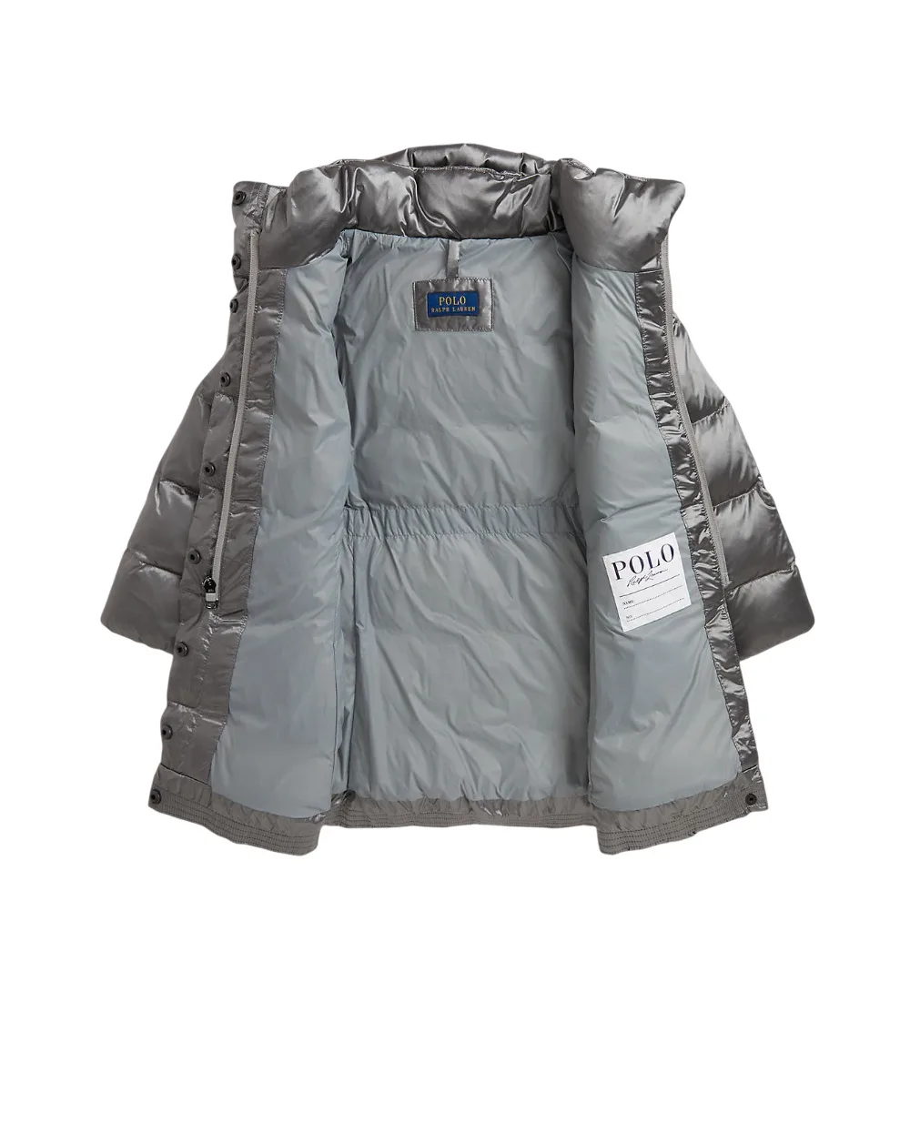 Детская куртка с капюшоном Polo Ralph Lauren Kids 312979198001, серый цвет • Купить в интернет-магазине Kameron