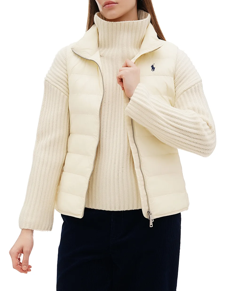 Жилет Polo Ralph Lauren 211940998003, молочный цвет • Купить в интернет-магазине Kameron