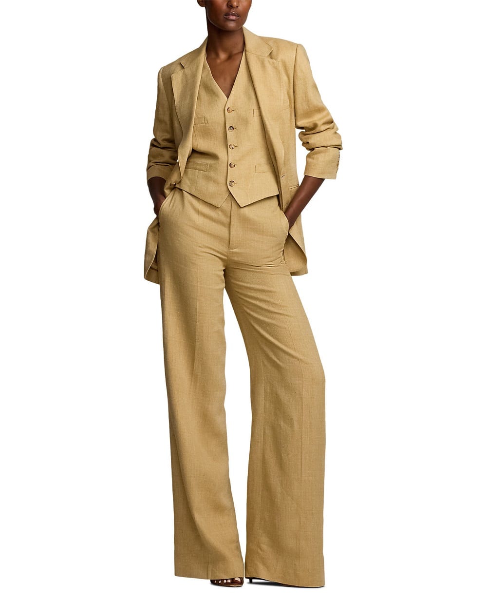 Жилет Ralph Lauren Collection 290967319001, бежевый цвет • Купить в интернет-магазине Kameron