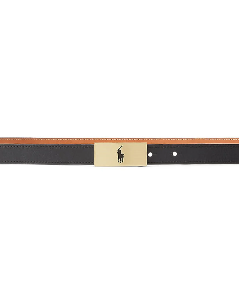 Двухсторонний кожаный ремень Polo Ralph Lauren 429895825002, коричневый цвет • Купить в интернет-магазине Kameron
