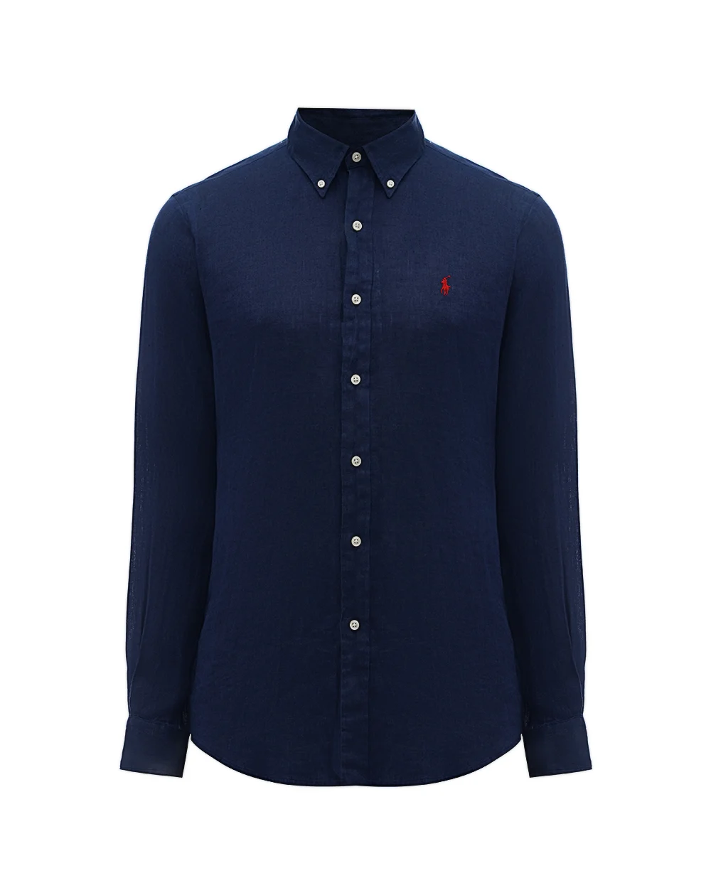 Лляна сорочка Polo Ralph Lauren 710966294006, темно-синій колір • Купити в інтернет-магазині Kameron