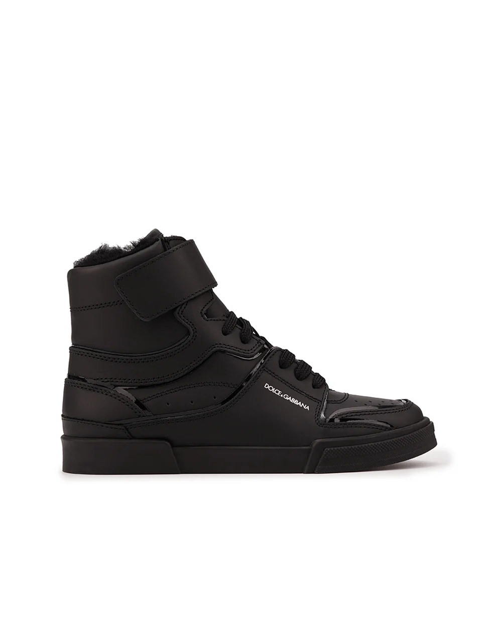 Детские кроссовки Dolce&Gabbana Kids DA5235-AB276-L, черный цвет • Купить в интернет-магазине Kameron