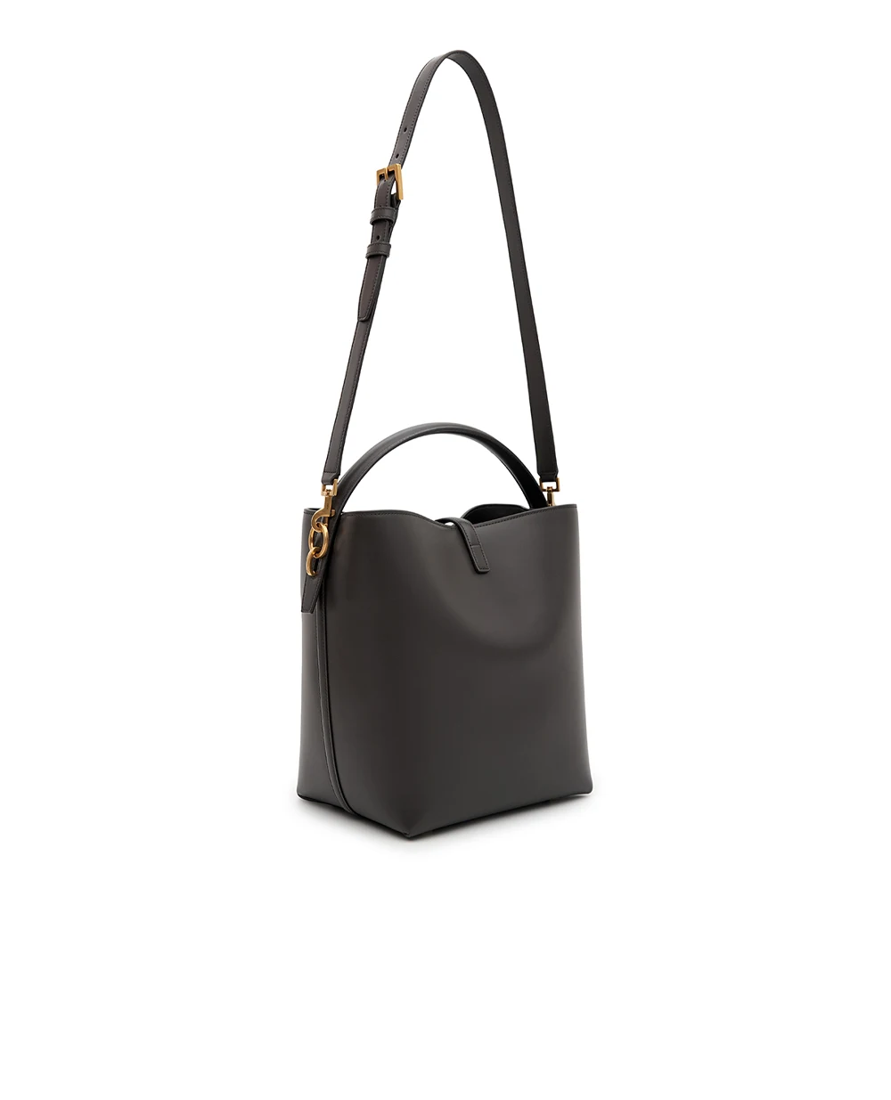 Сумка Le 37 из телячьей кожи Saint Laurent 742828-2R20W, темно-серый цвет • Купить в интернет-магазине Kameron