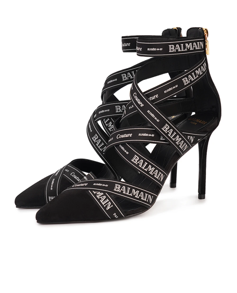Туфли Couture Balmain EN1UH092TKWB, черный цвет • Купить в интернет-магазине Kameron