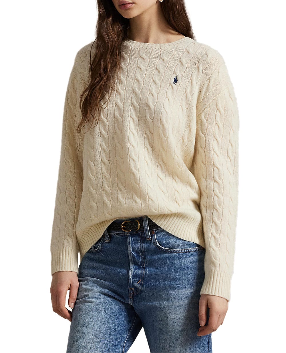 Свитер из шерсти и кашемира Polo Ralph Lauren 211971865001, бежевый цвет • Купить в интернет-магазине Kameron