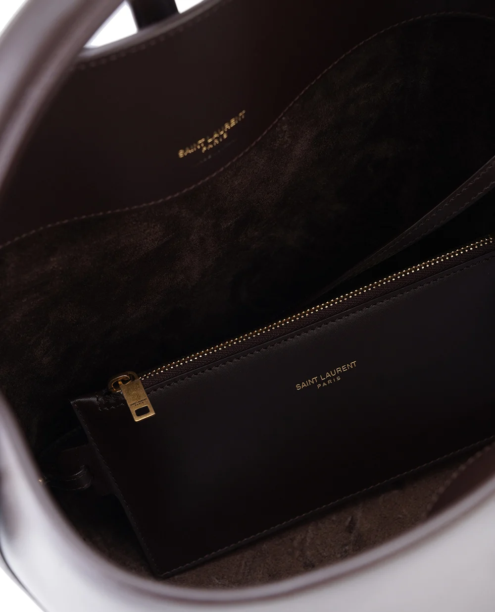 Кожаная сумка Le 37 Saint Laurent 742828-2R20W, коричневый цвет • Купить в интернет-магазине Kameron