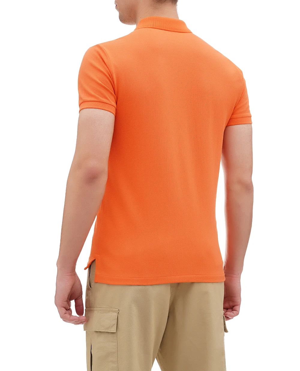 Поло Mesh Polo Ralph Lauren 710680784408, оранжевый цвет • Купить в интернет-магазине Kameron