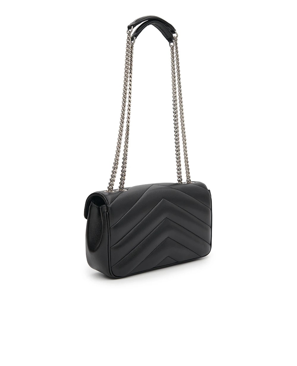 Сумка LOULOU Small из овечьей кожи Saint Laurent 801437-AAE4Y, черный цвет • Купить в интернет-магазине Kameron