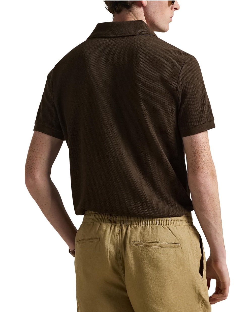 Поло Polo Ralph Lauren 710B19982001, коричневый цвет • Купить в интернет-магазине Kameron
