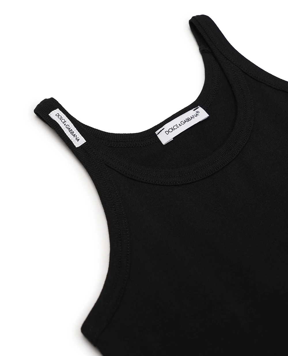 Детская майка (2 шт.) Dolce&Gabbana Kids L4U702-OY7IB-B, черный цвет • Купить в интернет-магазине Kameron