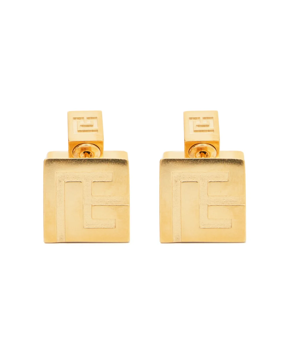 Серьги-кольца PB 3D Balmain GN1XK586MBRA, золотой цвет • Купить в интернет-магазине Kameron